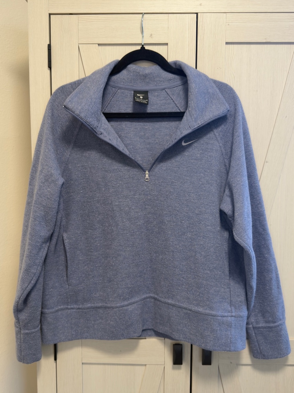 Women’s Nike Heathered Blue Quarter Zip Soft Pullover